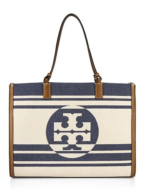 商品Tory Burch|Ella Jacquard Stripe Tote,价格¥1317,第1张图片