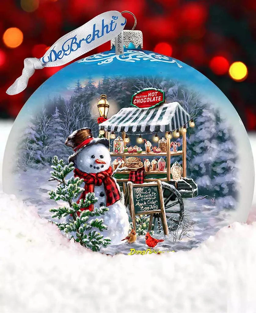 商品Designocracy|Hot Cocoa Magic - Frosty Fun Lg Holiday Glass Collectible Ornament D. Gelsinger,价格¥659,第3张图片详细描述