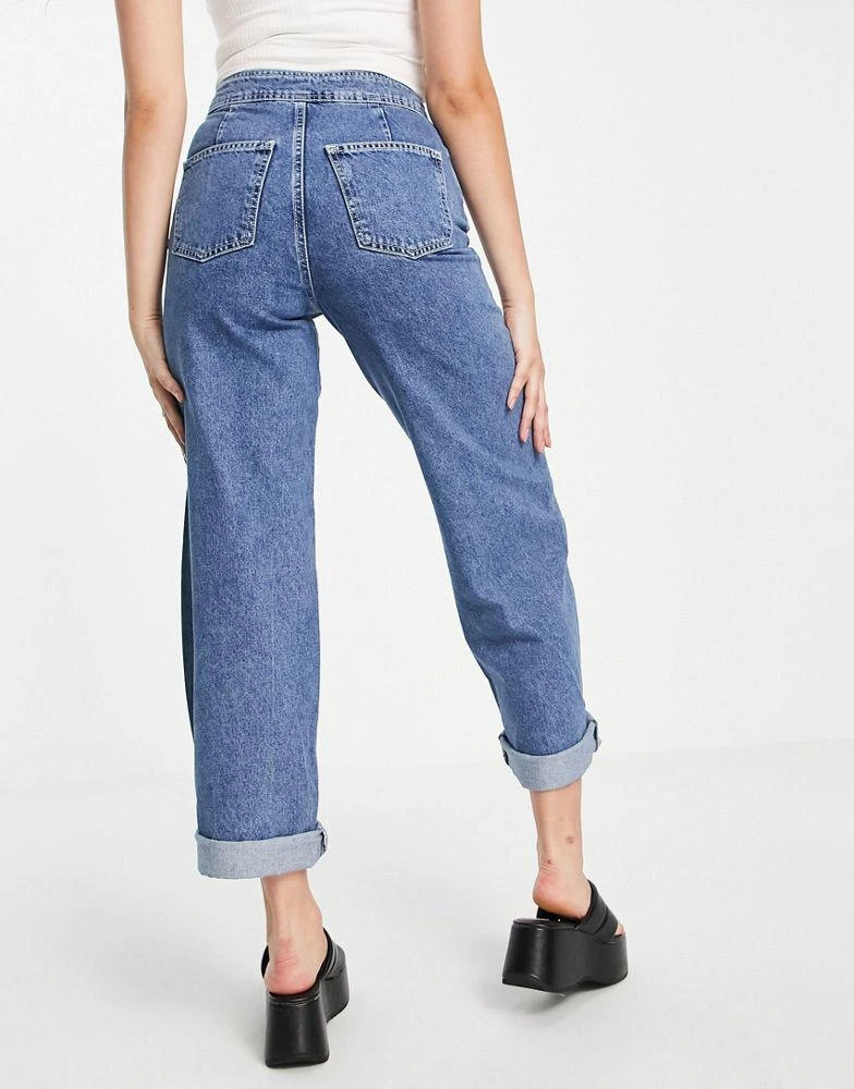 商品Topshop|Topshop skater jean in mid blue,价格¥138,第3张图片详细描述