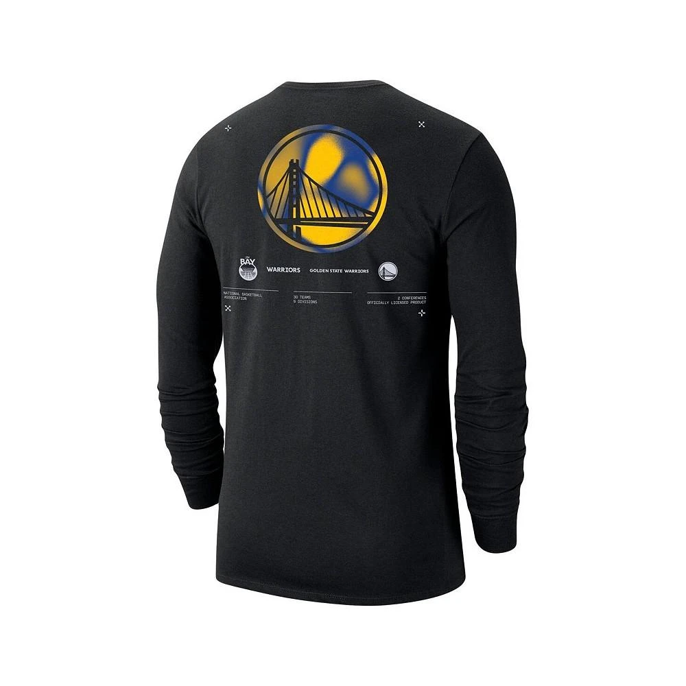 商品NIKE|Men's Black Golden State Warriors Essential Air Traffic Control Long Sleeve T-shirt,价格¥232,第2张图片详细描述