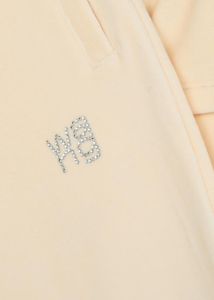 商品Alexander Wang|Cream logo velour sweatpants,价格¥3169,第7张图片详细描述