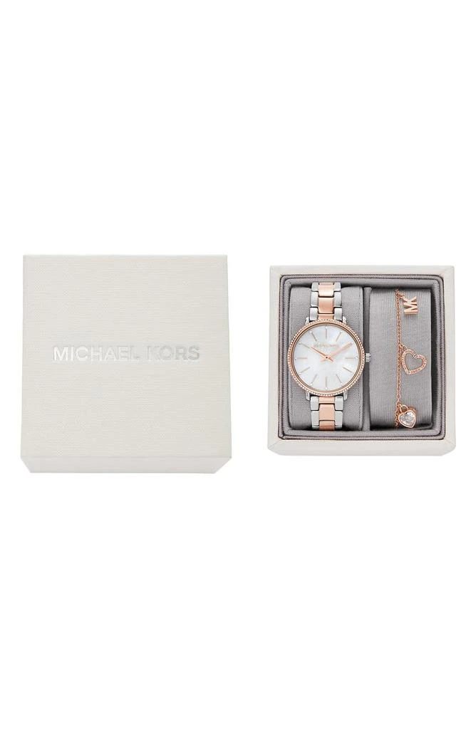 商品Michael Kors|Mini Pyper Bracelet Watch & Bracelet Set, 32mm,价格¥1126,第5张图片详细描述