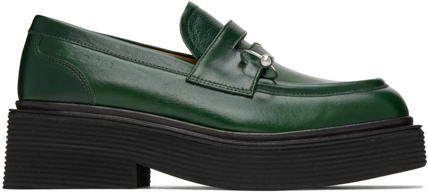 商品Marni|Green Piercing Loafers,价格¥3562,第1张图片