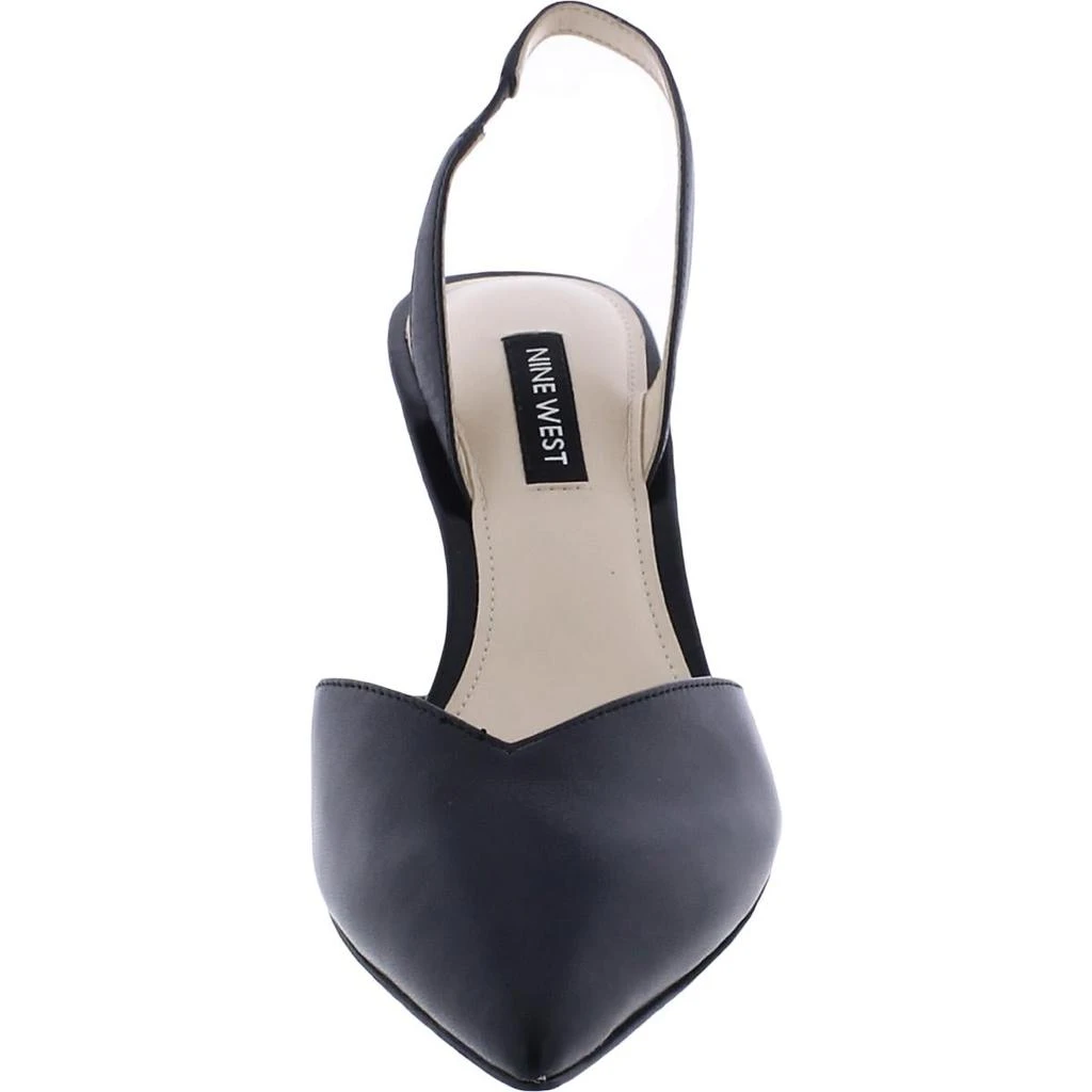 商品Nine West|Nine West Womens Hello Leather Pointed Toe Slingback Heels,价格¥342,第3张图片详细描述