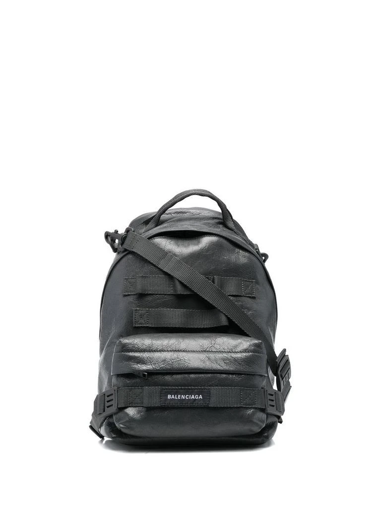商品Balenciaga|Balenciaga Mens Grey Leather Backpack,价格¥11380,第1张图片