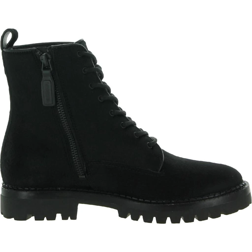 Vince Womens Cabria Lug 2 Calf Hair Ankle Boot Combat & Lace-up Boots 商品