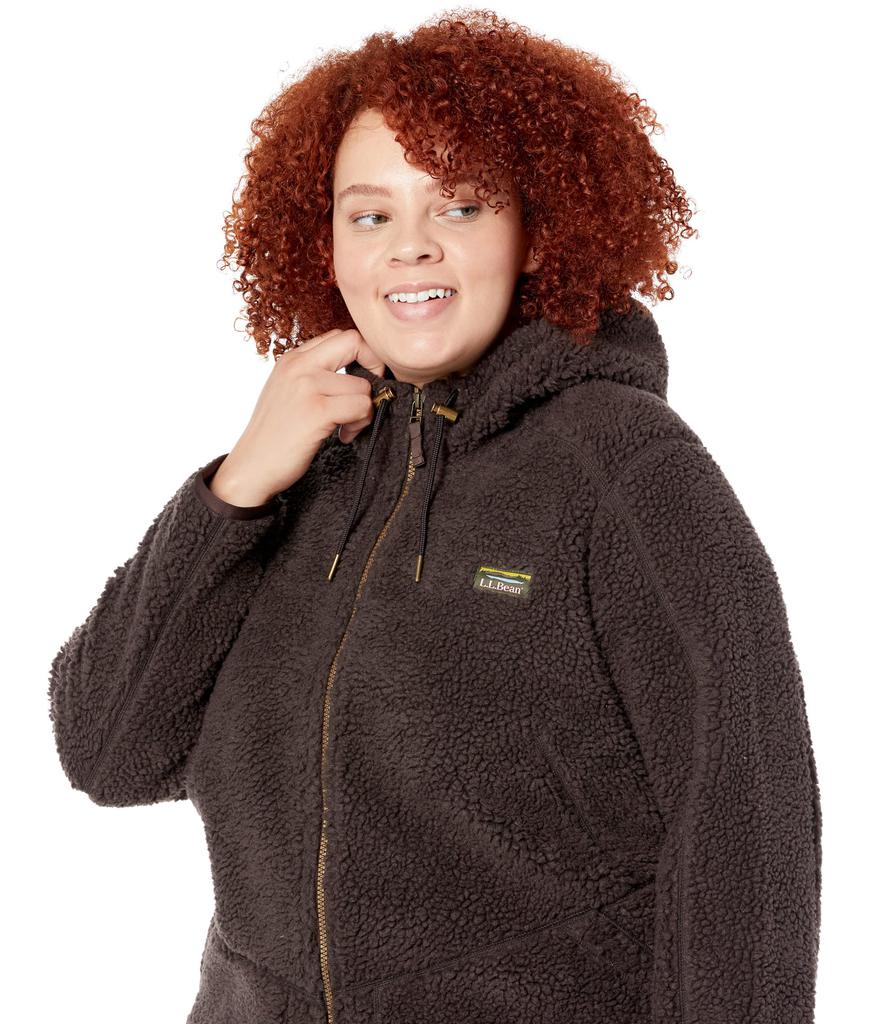 Plus Size Mountain Pile Fleece Coat商品第3张图片规格展示