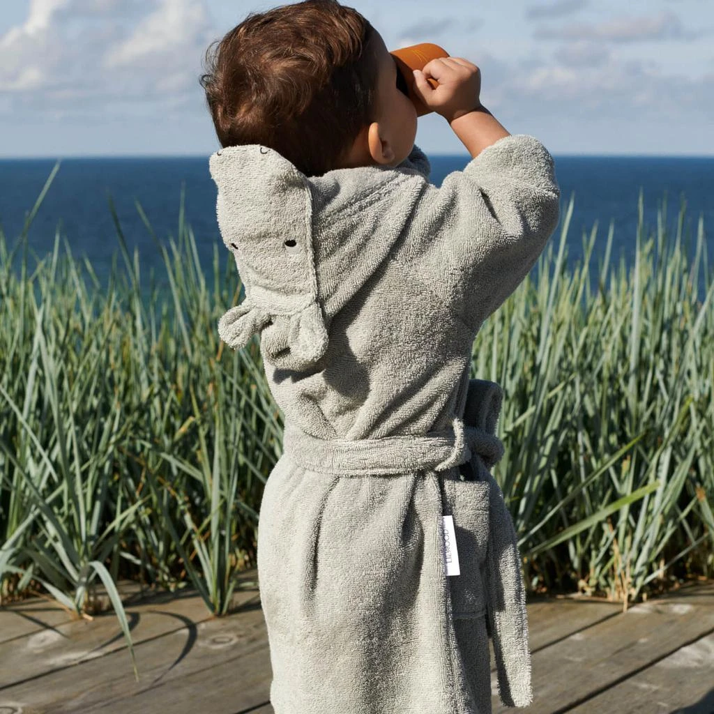 商品Liewood|Liewood Kids' Lily Bathrobe - Hippo Dove Blue,价格¥238,第1张图片