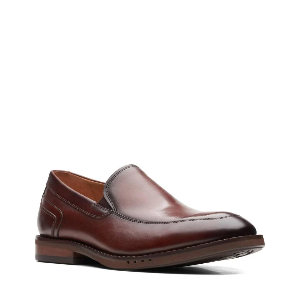 商品Clarks|Men's Un Hugh Step Shoes In Brown Leather,价格¥475,第2张图片详细描述