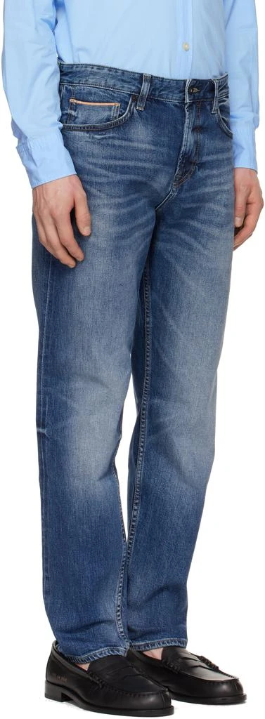 商品Hugo Boss|海军蓝 Maine Regular-Fit Selvedge Denim 牛仔裤,价格¥1854,第2张图片详细描述