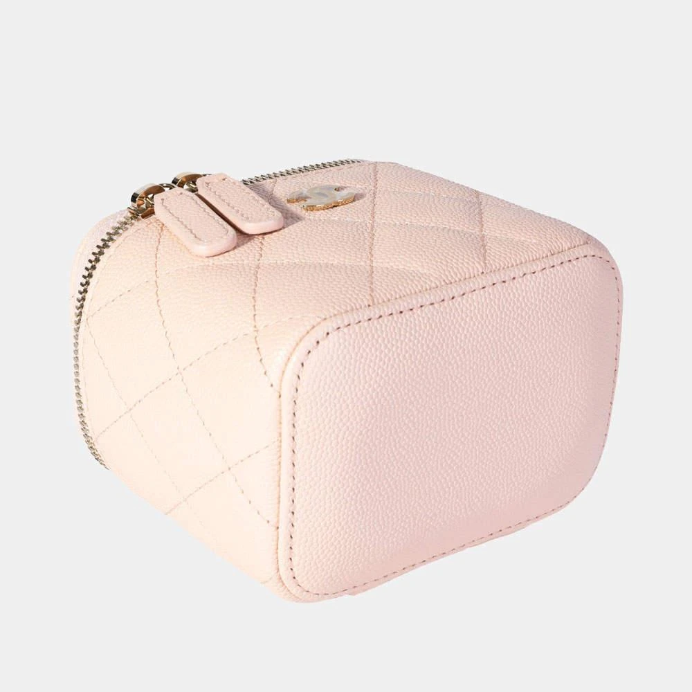 Chanel Beige Quilted Caviar Leather Vanity Shoulder Bag  商品