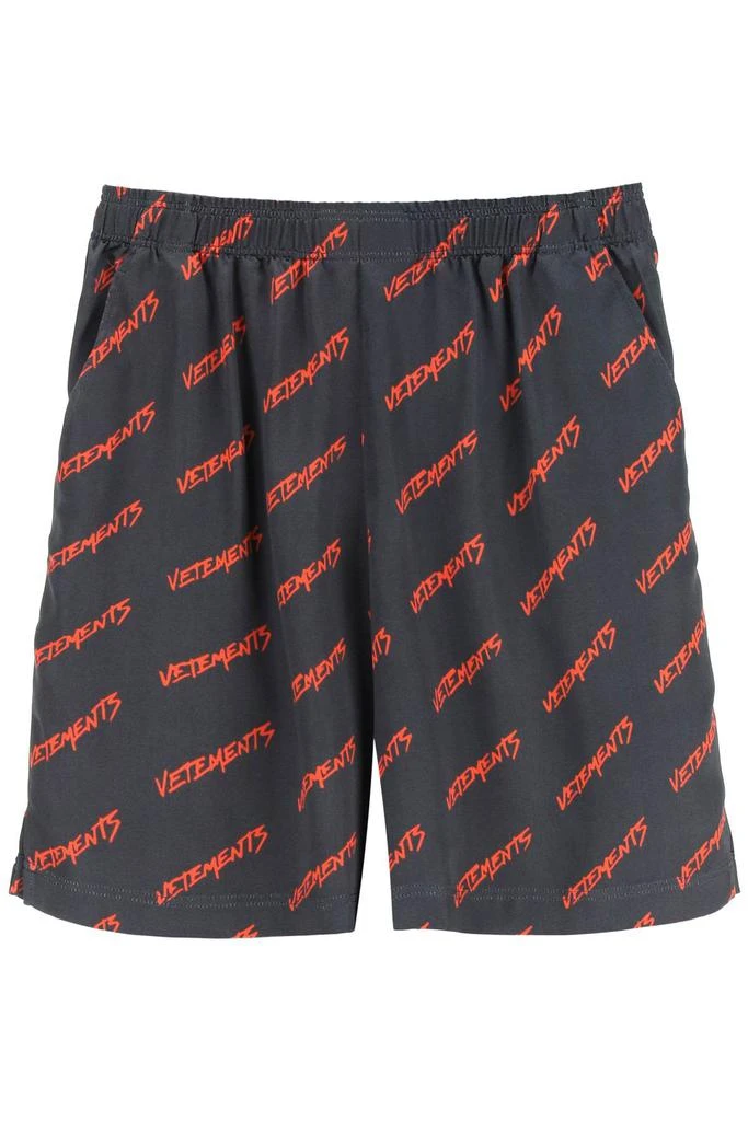 商品Vetements|Vetements logo printed bermuda shorts,价格¥2726,第1张图片