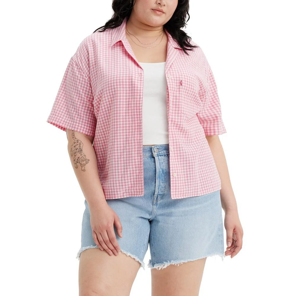 Levi's | Trendy Plus Size Joyce Gingham Resort Shirt