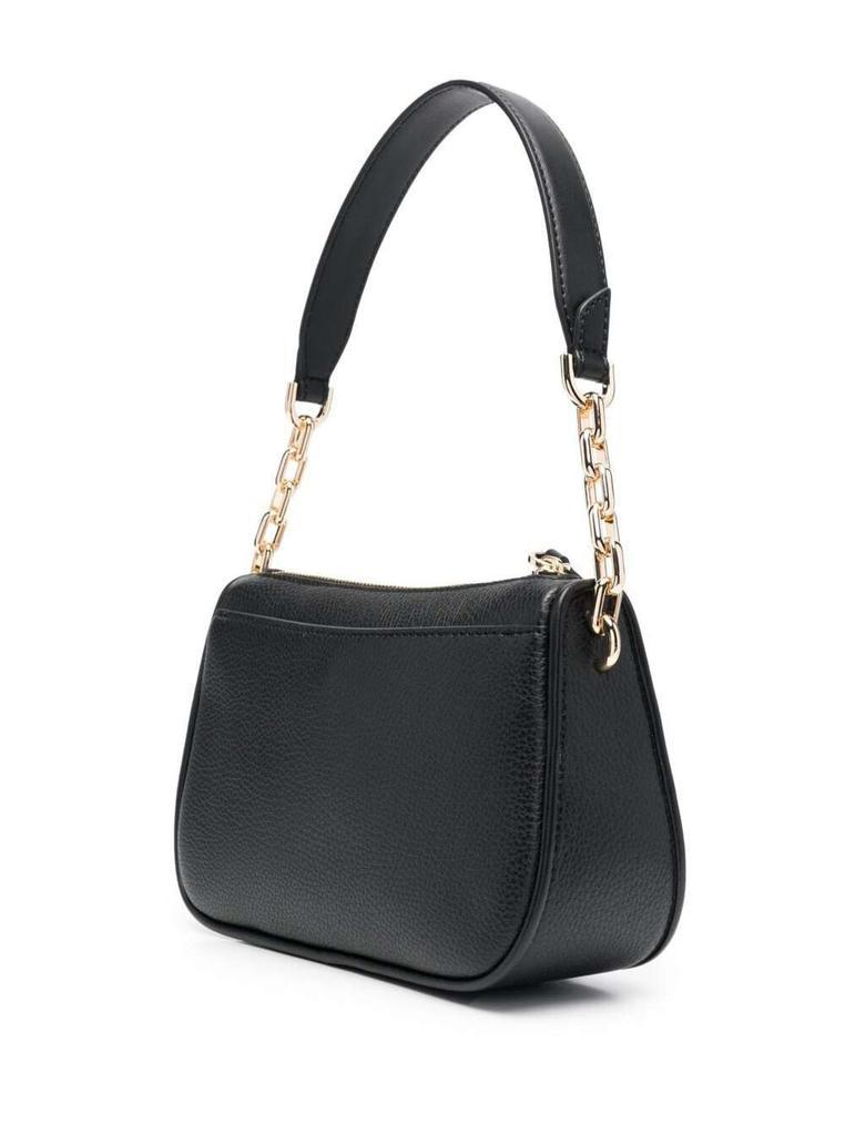 商品Michael Kors|Jet Set Black Shoulder Bag in Saffiano Calfskin with Gold-Colored Details and Charm with M MICHAEL KORS Logo,价格¥1187,第4张图片详细描述
