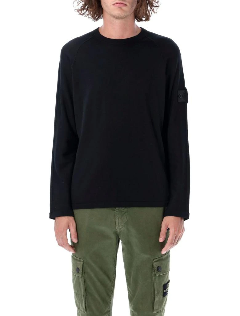 商品Stone Island|Stone Island Shadow Project Logo Patch Crewneck Jumper,价格¥2312,第1张图片