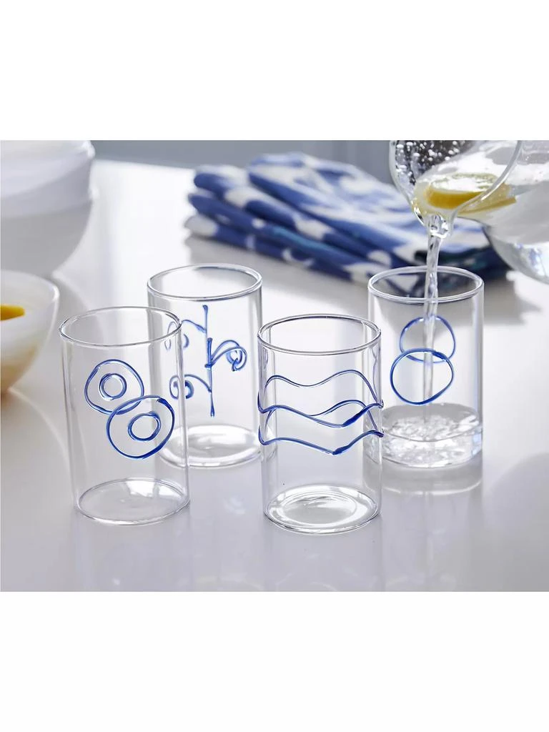 商品Mariposa|Appliqué 4-Piece Double Old-Fashioned Glass Set,价格¥473,第2张图片详细描述