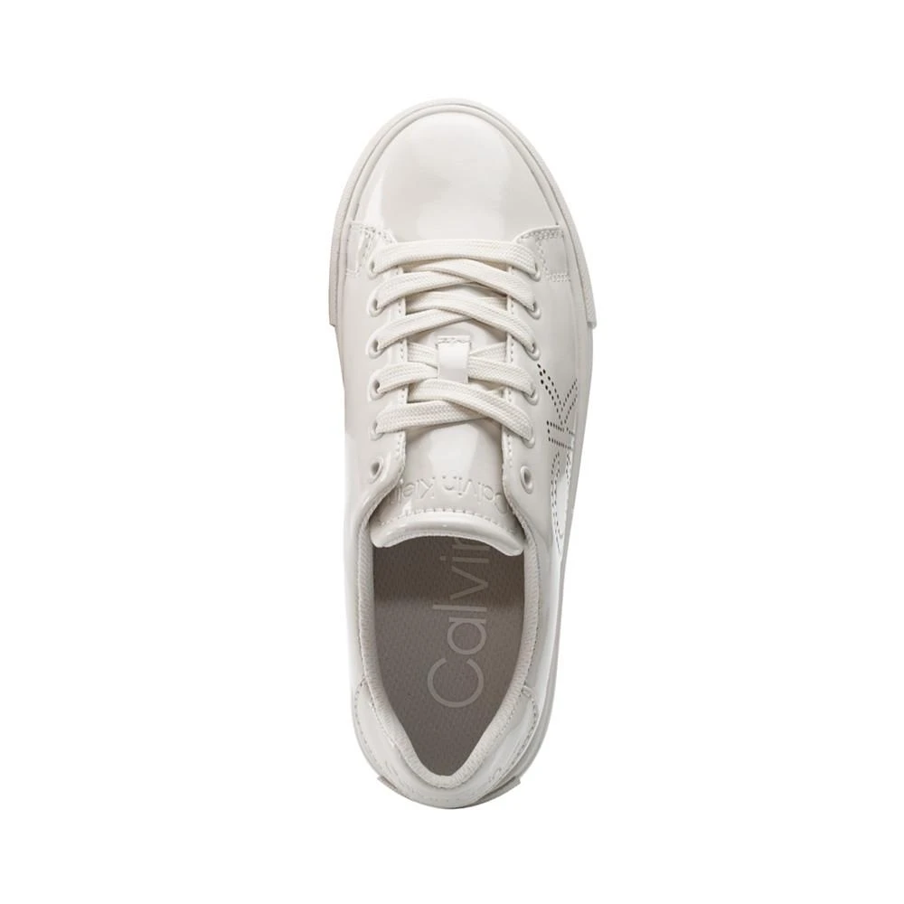 商品Calvin Klein|Women's Cizzo Low Top Lace-Up Logo Sneakers,价格¥589,第4张图片详细描述