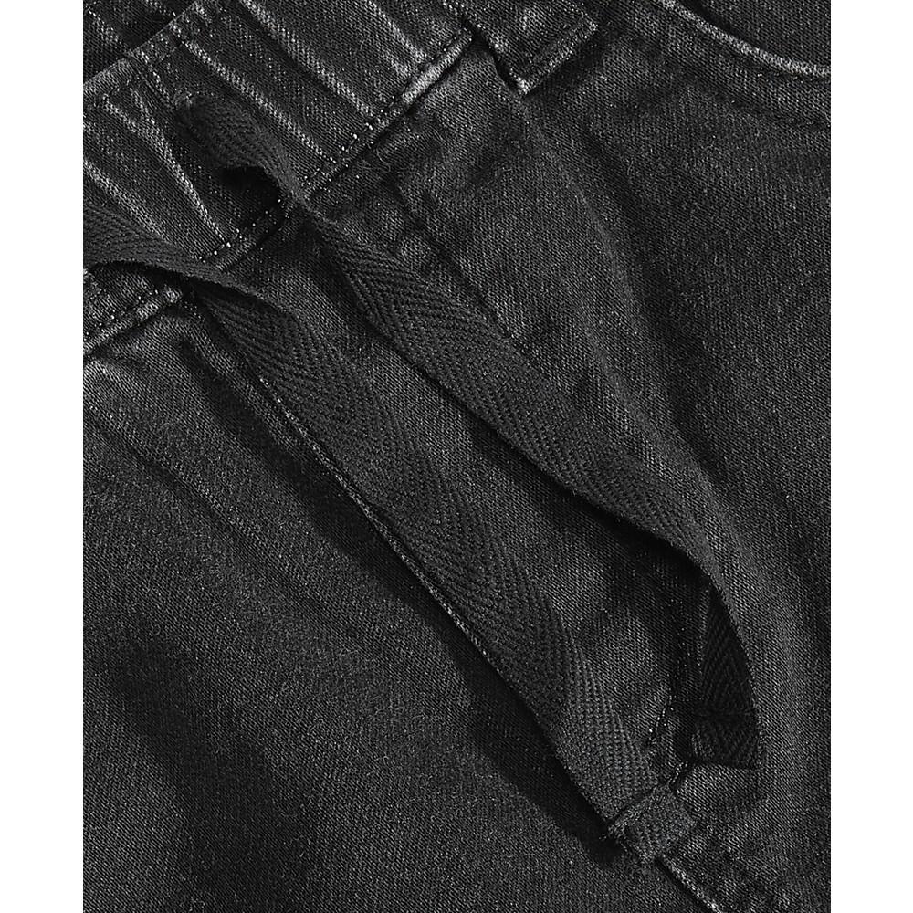 Baby Boys Black Wash Flannel Cuff Jeans, Created for Macy's商品第3张图片规格展示