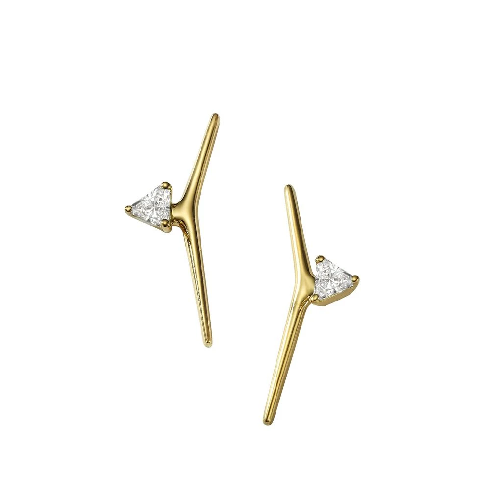 商品AME|Âme Trio 18K Yellow Gold, Lab-Grown Diamond 0.45ct. tw. Small Bar Earrings,价格¥11065,第1张图片