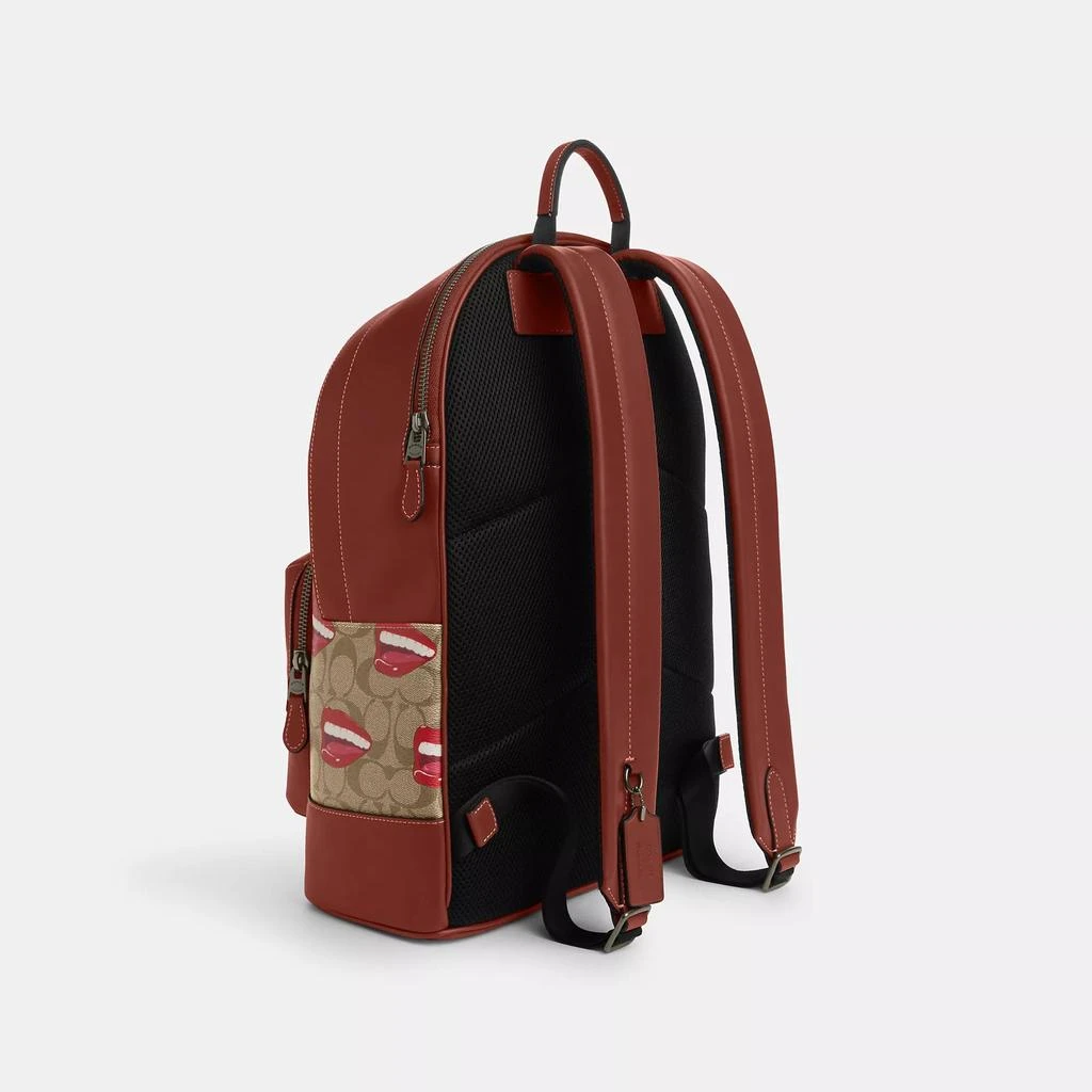 商品Coach|Coach Outlet Coach X Tom Wesselmann West Backpack In Signature Canvas,价格¥1464,第3张图片详细描述