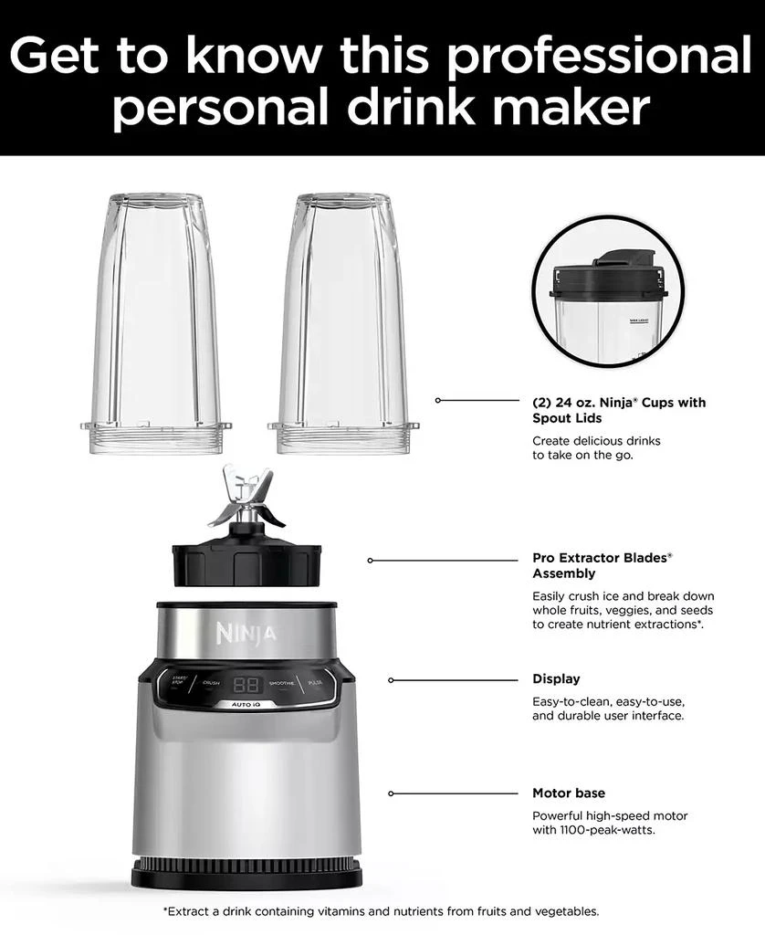 Nutri-Blender Pro 1100-Peak-Watt with Auto-iQ®, BN401 商品