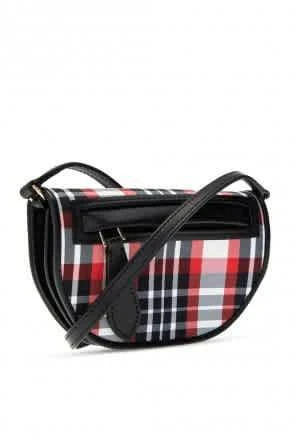 商品Burberry|Burberry Olympia Micro Tartan Crossbody Bag in Bright Red Check,价格¥2474,第2张图片详细描述