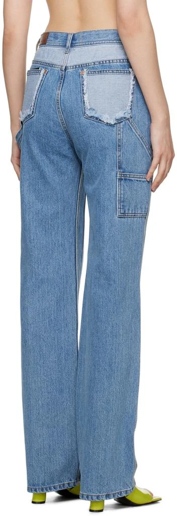 商品ANDERSSON BELL|SSENSE Exclusive Blue Jade Carpenter Jeans,价格¥479,第3张图片详细描述