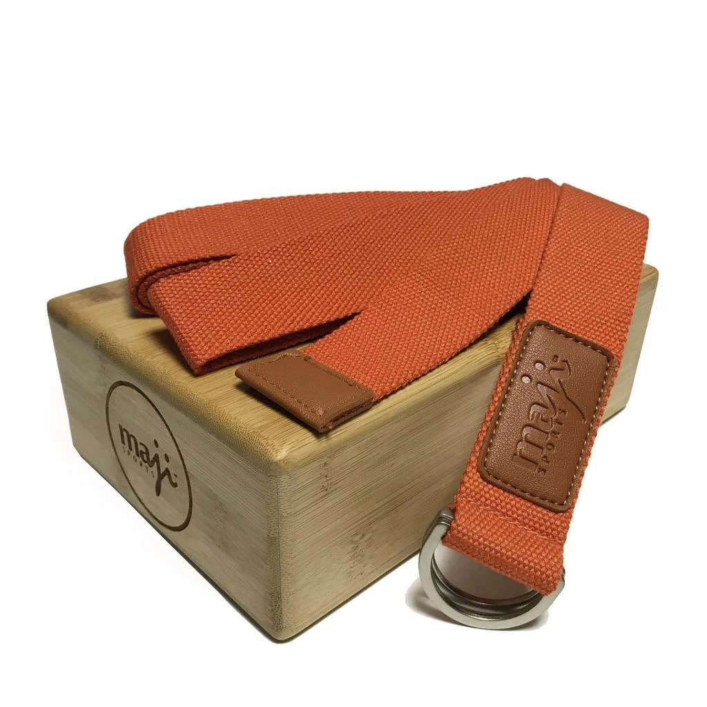 商品Maji Sports|Bamboo Yoga Block & Strap Combo,价格¥437,第2张图片详细描述