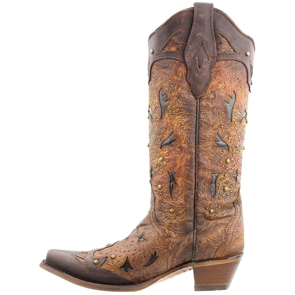 商品Corral Boots|Embossed Studded Snip Toe Cowboy Boots,价格¥1382,第4张图片详细描述