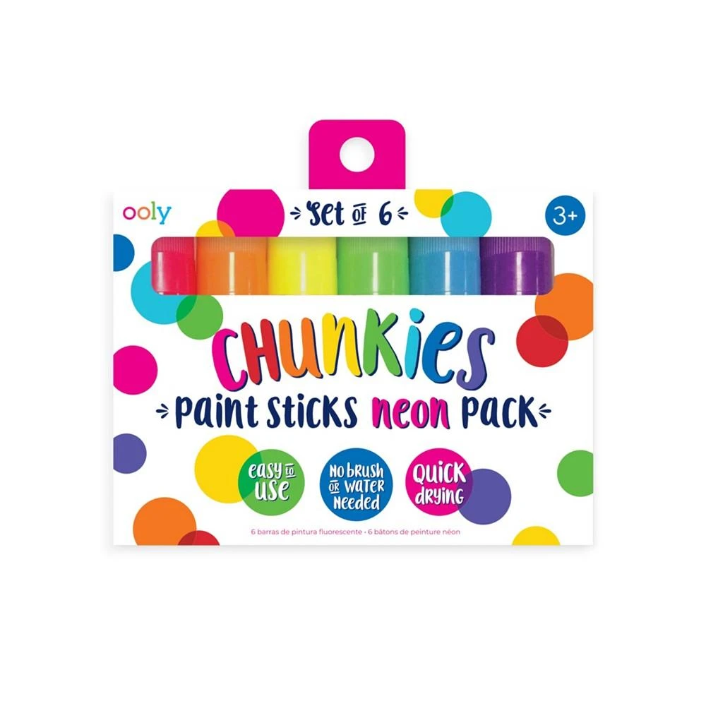 商品Ooly|Chunkies Paint Sticks Neon Color 6 Piece Set,价格¥60,第1张图片