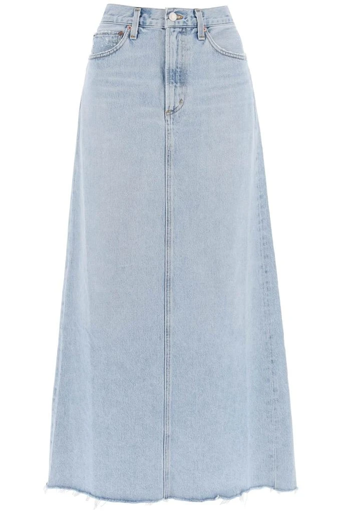 商品AGOLDE|hilla maxi skirt in denim,价格¥1255,第1张图片