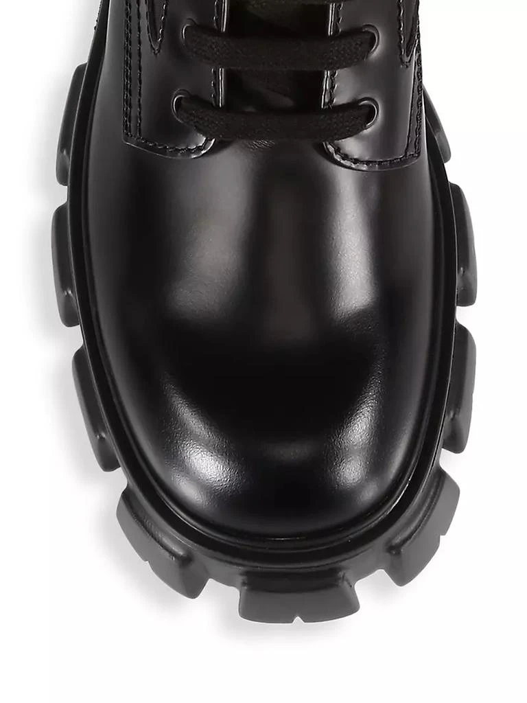 商品Prada|Monolith Lug-Sole Leather Combat Boots,价格¥13235,第4张图片详细描述