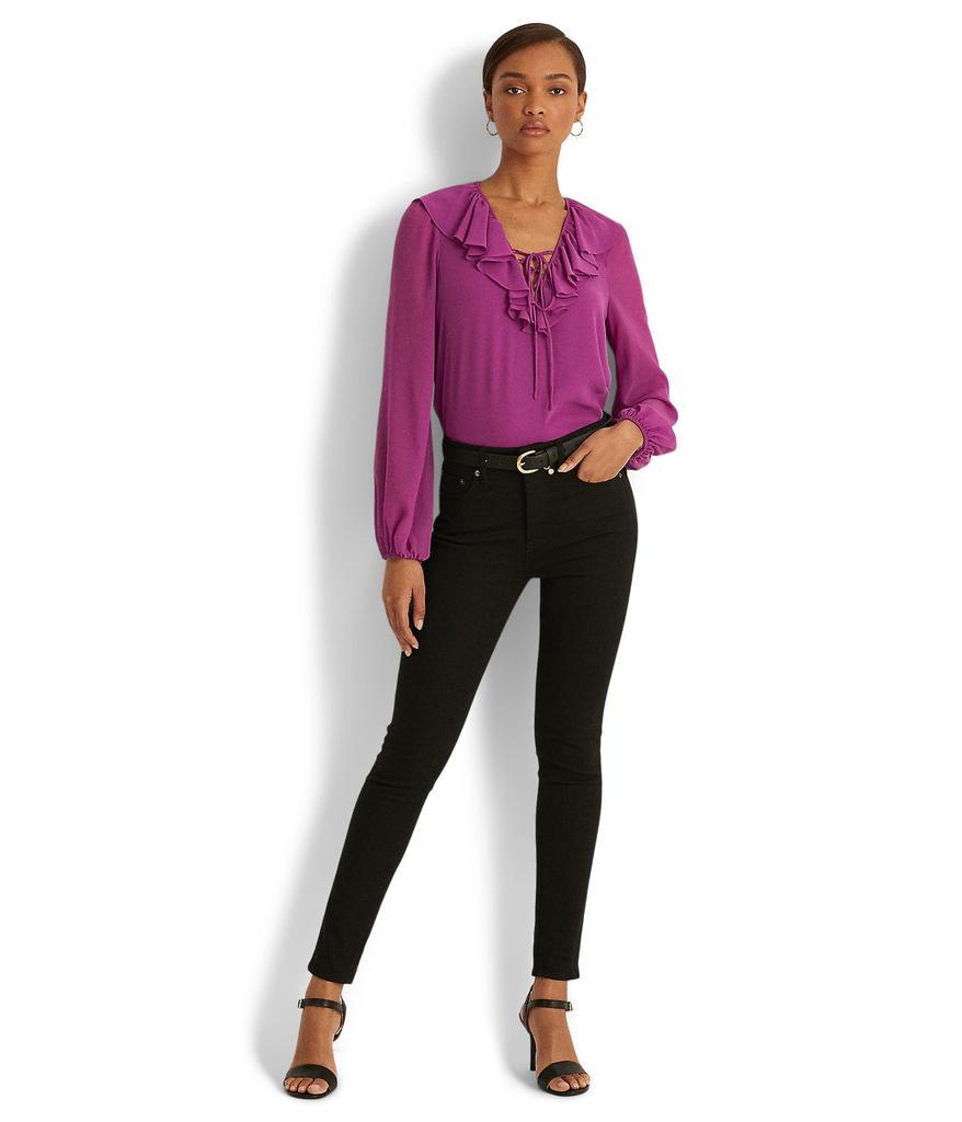 商品Ralph Lauren|Crinkle Georgette Blouse,价格¥415,第6张图片详细描述