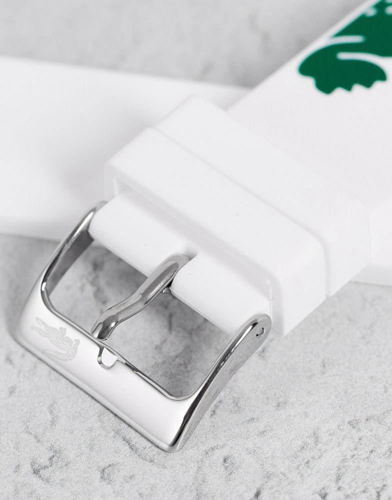 Lacoste logo smart watch strap in white商品第4张图片规格展示