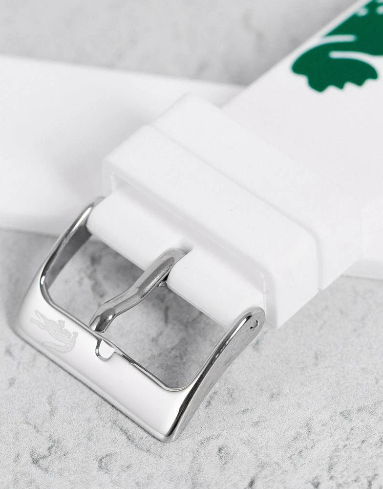 商品Lacoste|Lacoste logo smart watch strap in white,价格¥386,第4张图片详细描述