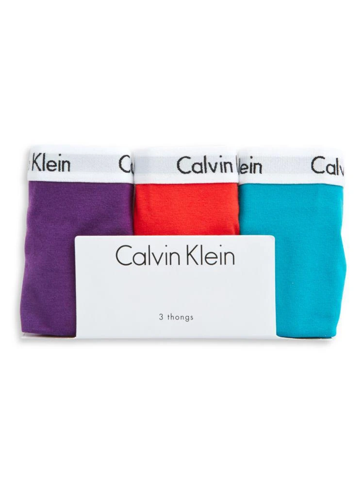 商品Calvin Klein|3-Pack Carousel Thong,价格¥127,第3张图片详细描述