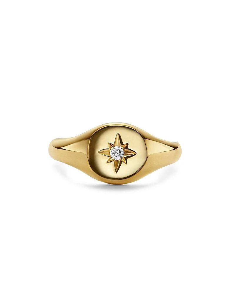 商品David Yurman|Cable Collectibles Starset Pinky Ring In 18K Yellow Gold,价格¥8075,第5张图片详细描述