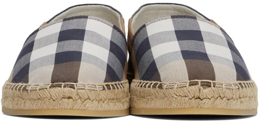商品Burberry|棕色格纹草编鞋,价格¥4189,第2张图片详细描述