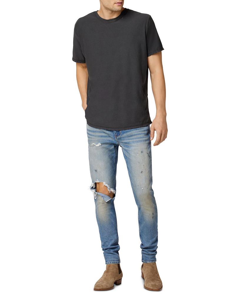 Zack Side Zip Skinny Fit Jeans in Visions商品第2张图片规格展示