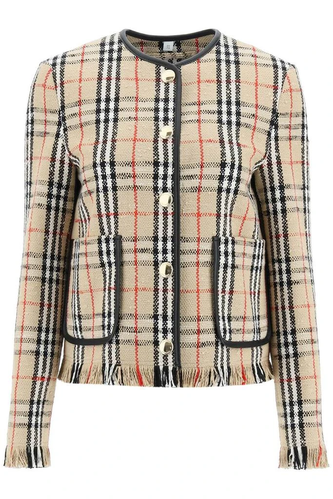 商品Burberry|VINTAGE CHECK BOUCLÉ JACKET,价格¥9888,第1张图片