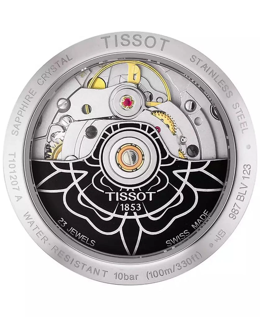 商品Tissot|Women's Swiss Automatic PR 100 Cream Leather Strap Watch 33mm,价格¥3768,第2张图片详细描述