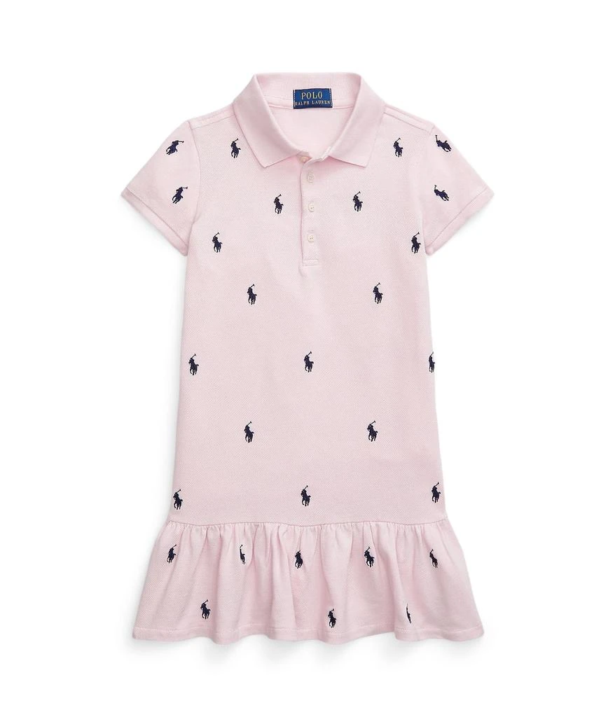 商品Ralph Lauren|Polo Pony Mesh Polo Dress (Little Kids),价格¥311,第1张图片