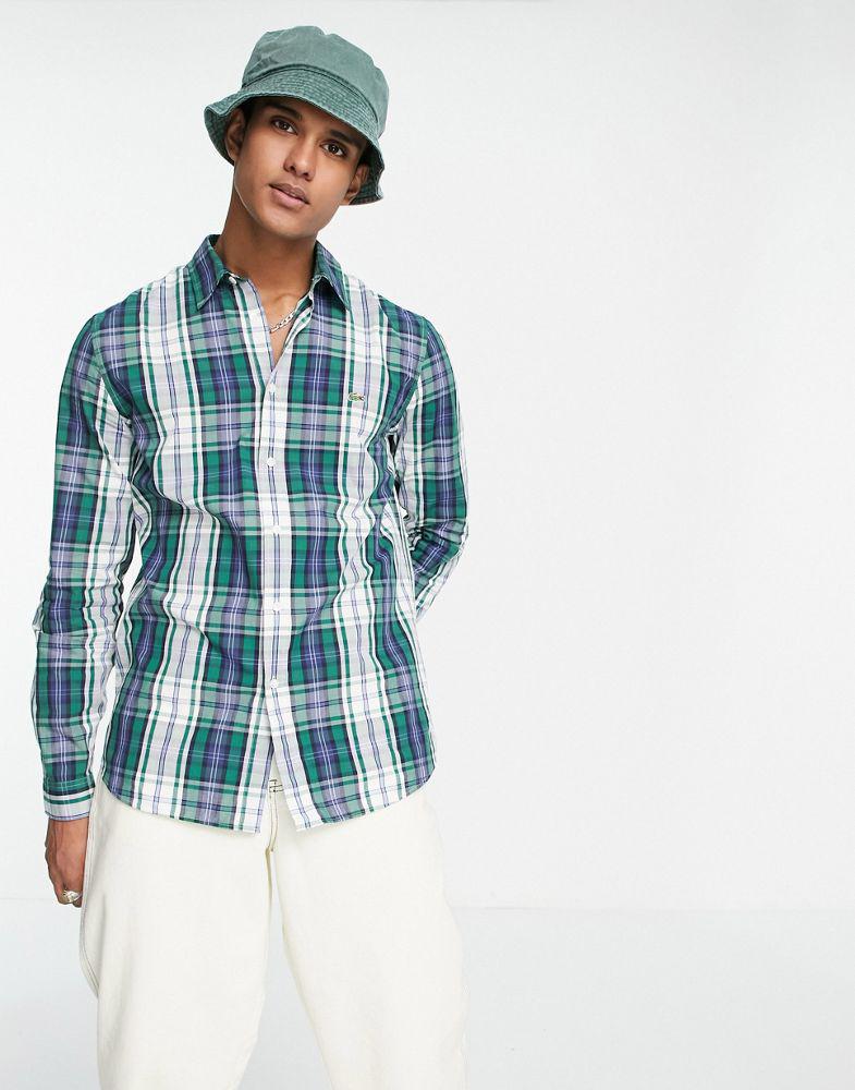 Lacoste check long sleeve shirt商品第1张图片规格展示