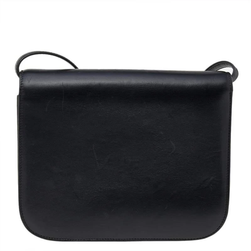 商品[二手商品] Celine|Celine Black Leather Medium Classic Box Shoulder Bag,价格¥11780,第4张图片详细描述