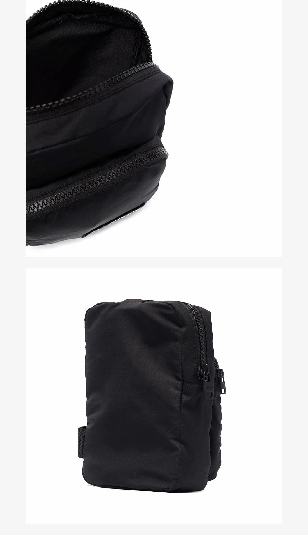 商品Alexander McQueen|黑色 Logo刺绣胸包斜挎单肩包仅剩1件【香港仓极速发货】,价格¥3488,第6张图片详细描述