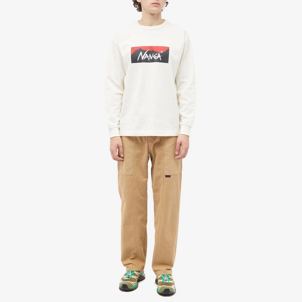 商品NANGA|NANGA Long Sleeve Eco Hybrid Box Logo T-Shirt,价格¥310,第4张图片详细描述