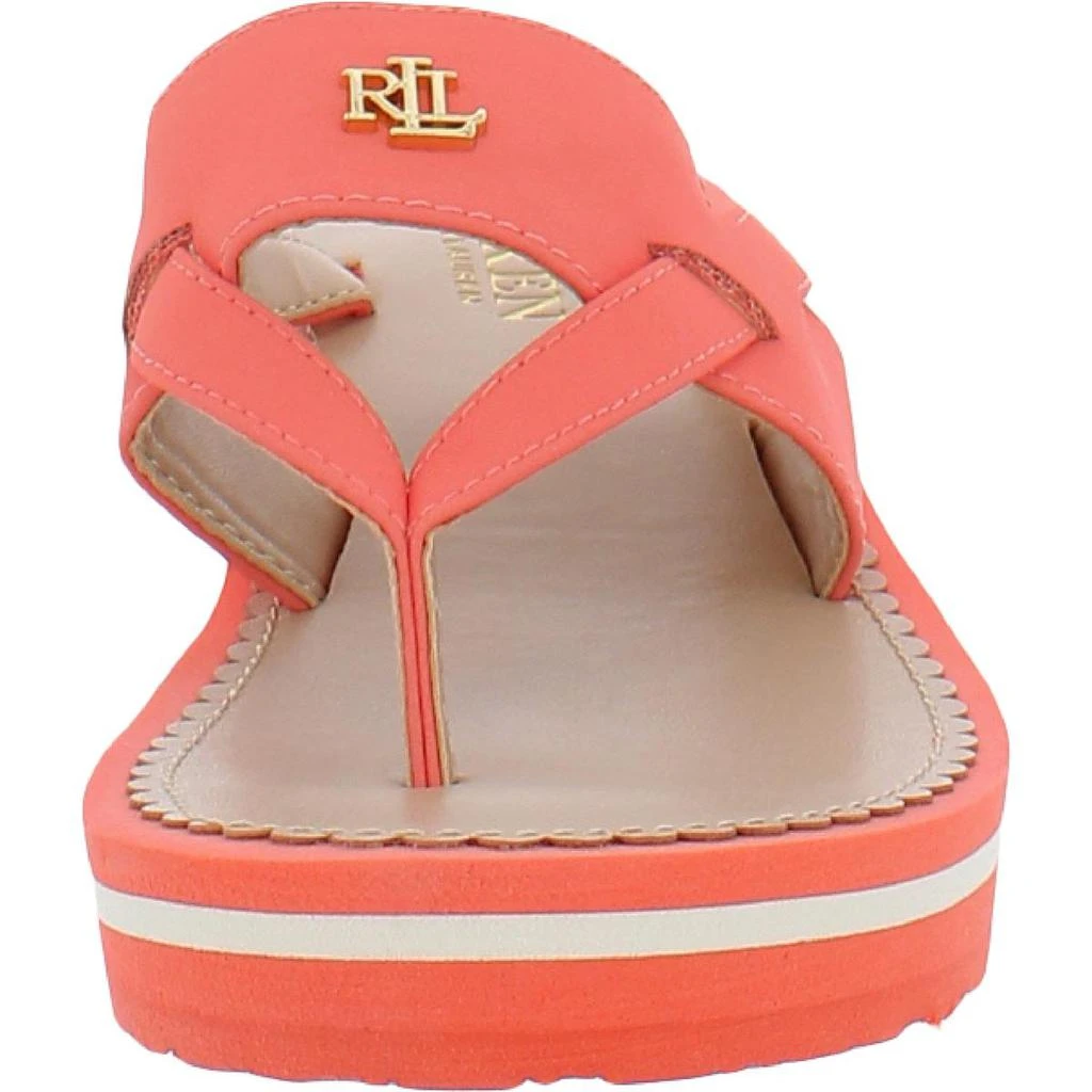 商品Ralph Lauren|Lauren Ralph Lauren Womens Thong Striped Wedge Sandals,价格¥238,第3张图片详细描述