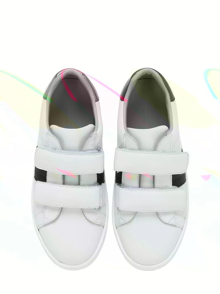 商品Gucci|New Ace Leather Strap Sneakers,价格¥3335,第1张图片