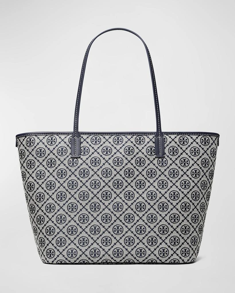 商品Tory Burch|T Monogram Zip Canvas Tote Bag,价格¥2929,第5张图片详细描述