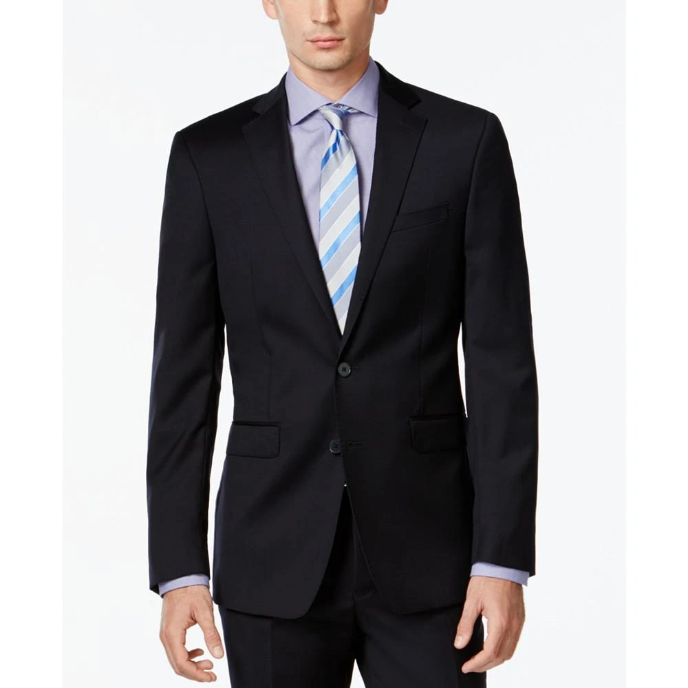 商品Calvin Klein|Navy Solid Slim X Fit Suit,价格¥4506,第4张图片详细描述
